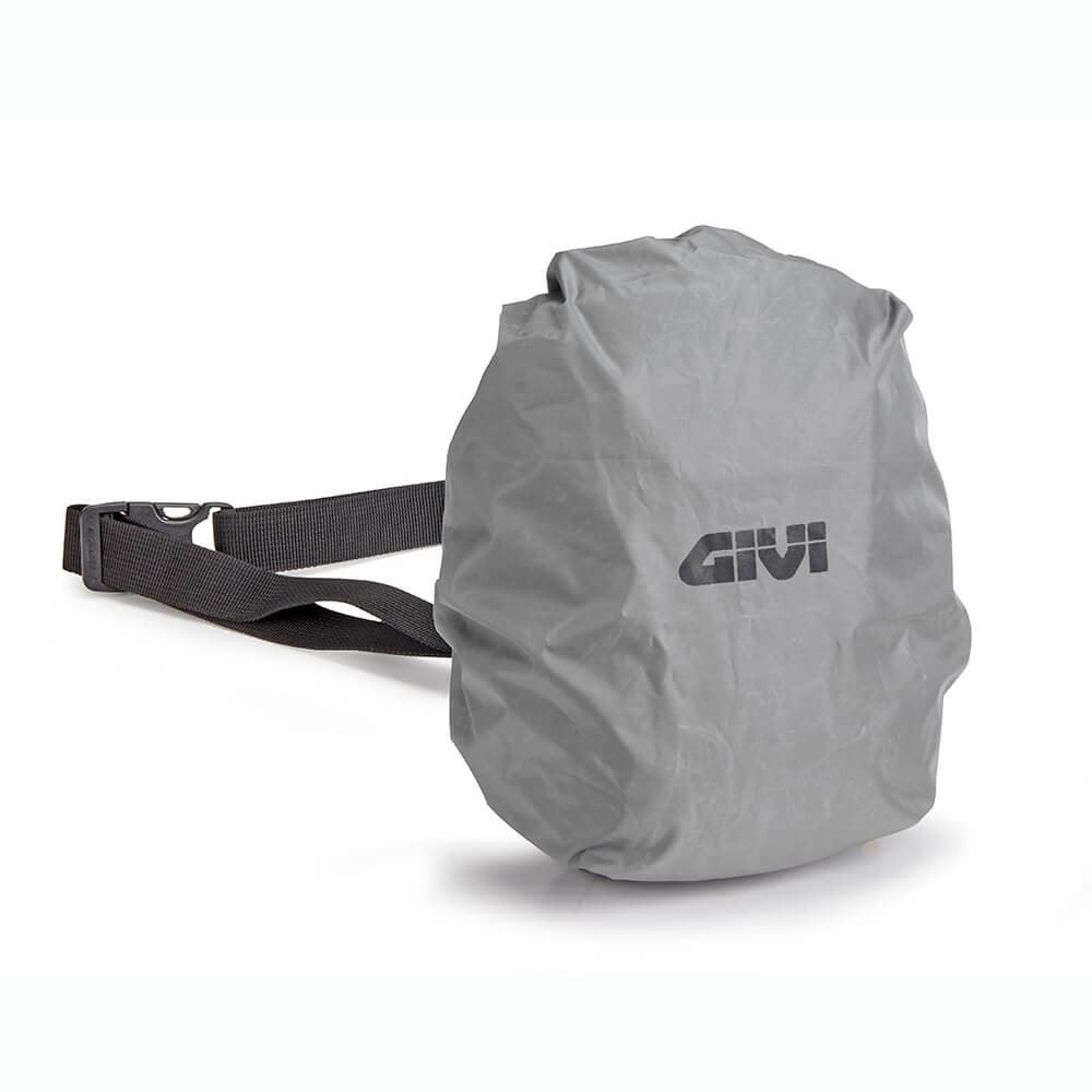 Borsello moto da gamba Givi EASY09S con copertina antipioggia. Cover impermeabile per il moto da gamba Givi EASY09S
