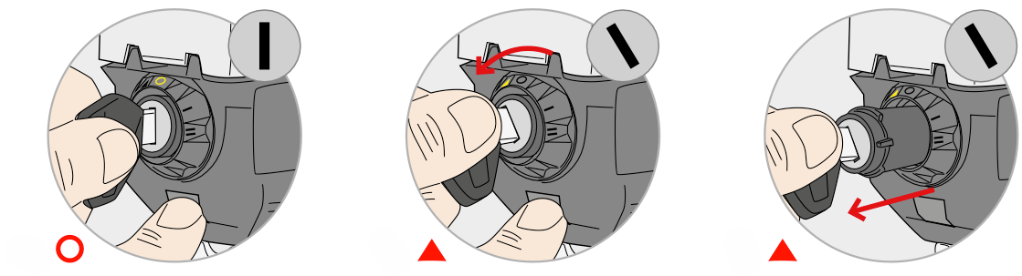 Procedura di rimozione del cilindro dal bauletto Smart Security Lock.