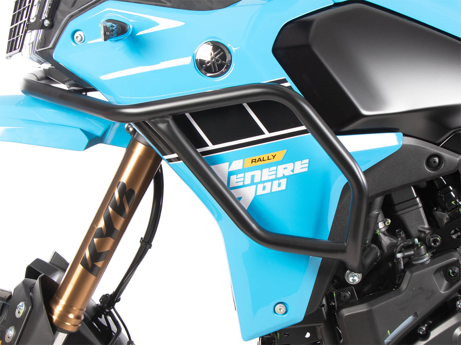 Barre protezione motore nere Hepco & Becker 5024583 00 01 . Yamaha Tenerè 700 Rally dal 2025 barre paramotore Hepco 5024583 00 01 .