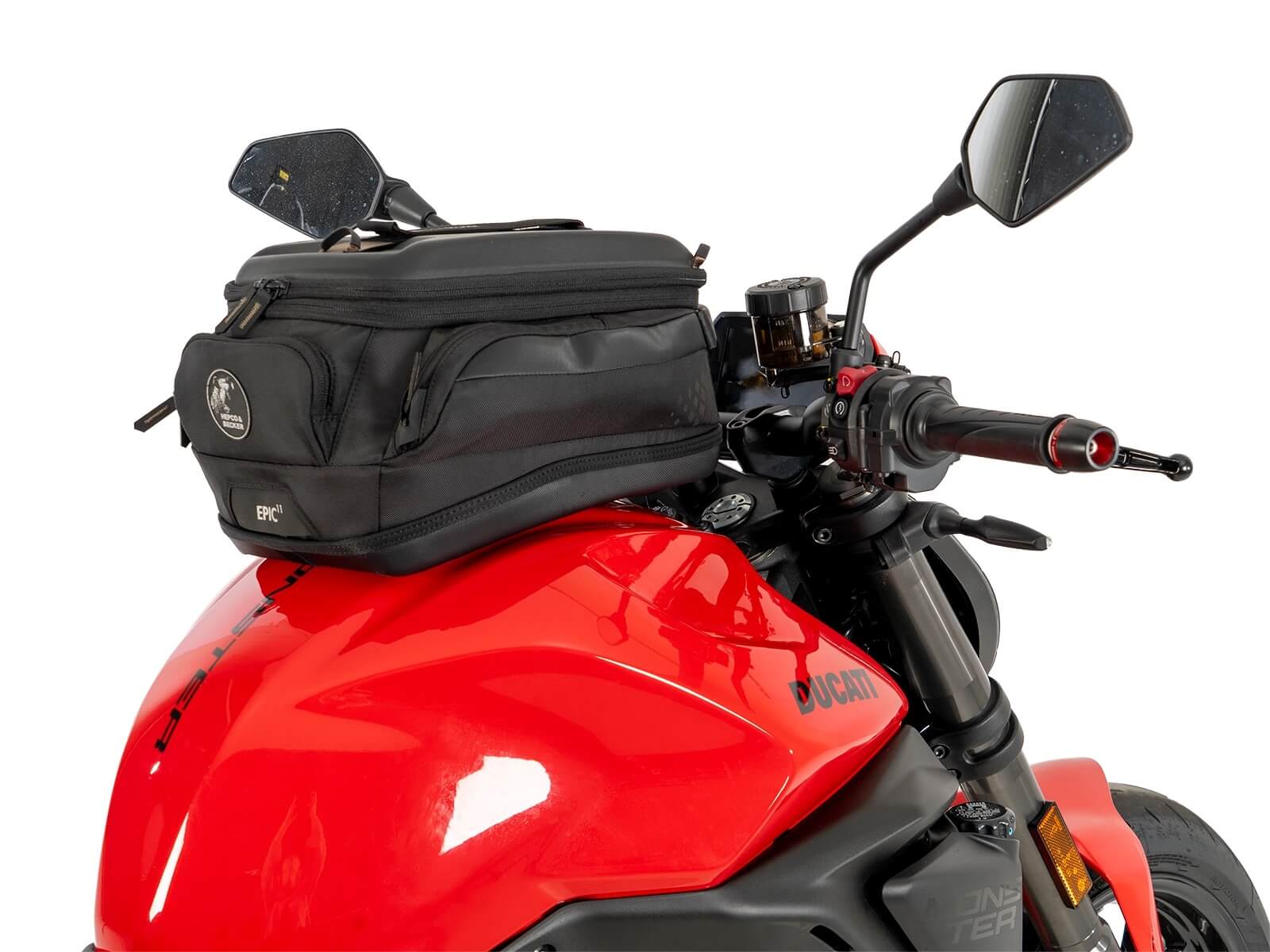 Aggancio borsa da serbatoio su Ducati Monster 890 dal 2026. Anello serbatoio Basic Hepco & Becker 5167714 00 09: