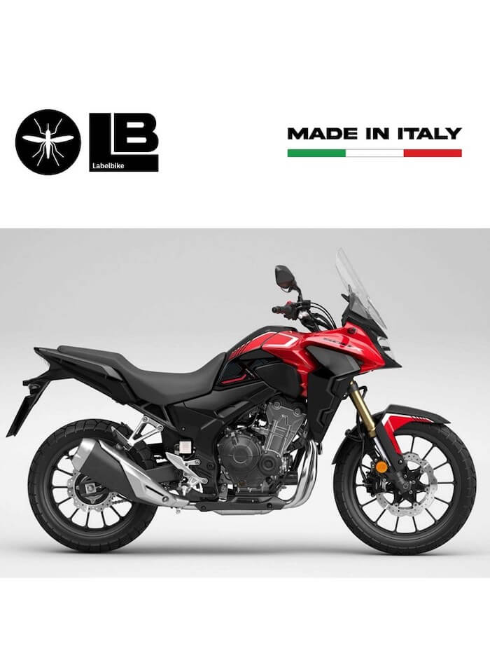 Labelbike adesivi protezioen laterale serbatoio honda CB500X dal 2022 con linea rossa