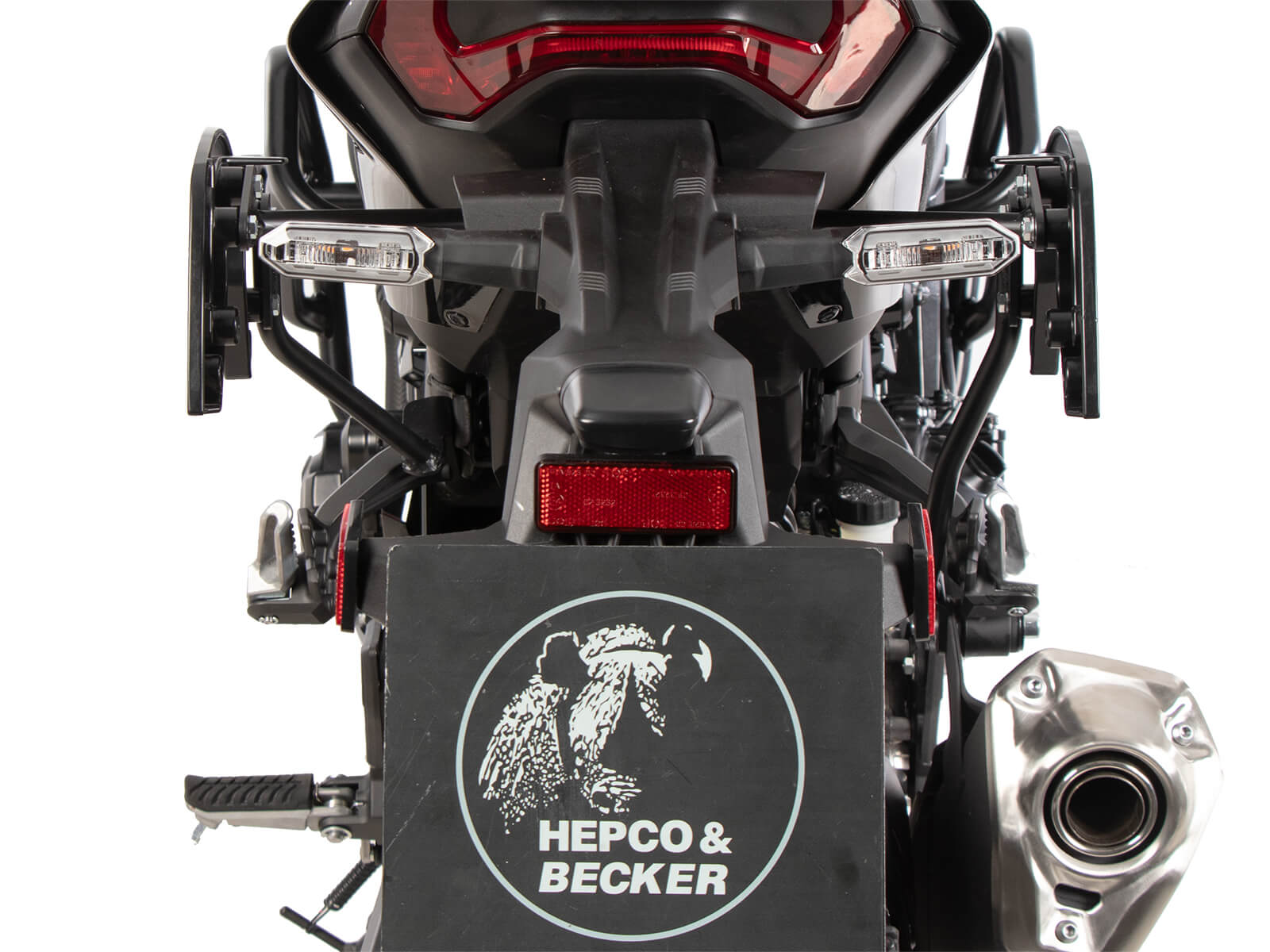 Coppia di telaietti Hepco & Becker C-Bow per la moto Kawasaki Z900 SE dal 2025. Ingombro telaietti C-Bow sulla moto Kawasaki Z900 dal 2025.