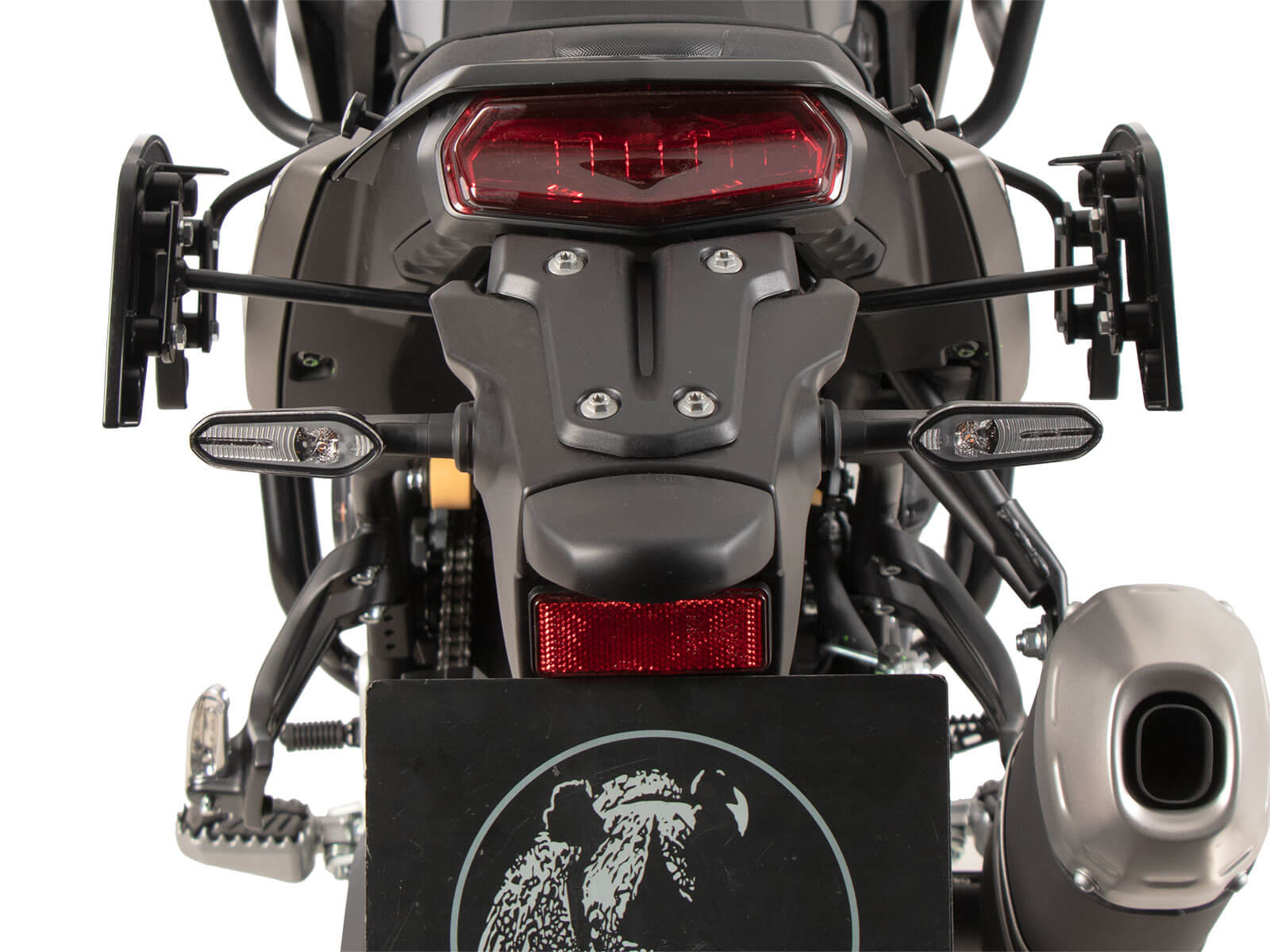 Coppia di telaietti Hepco & Becker C-Bow per la moto Yamaha Tenerè 700 dal 2025 6304582 00 01. Ingombro telaietti C-Bow sulla moto Yamaha Tenerè 700 dal 2025.