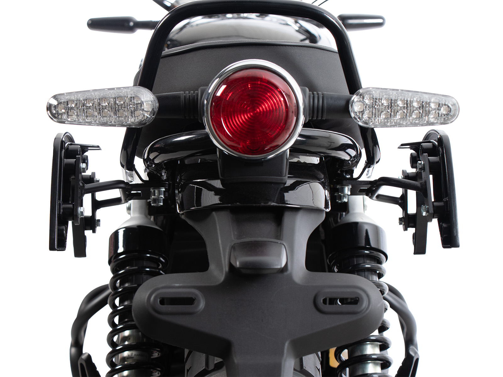 Ingombro telaietti C-Bow sulla moto Royal Enfield Bear 650.