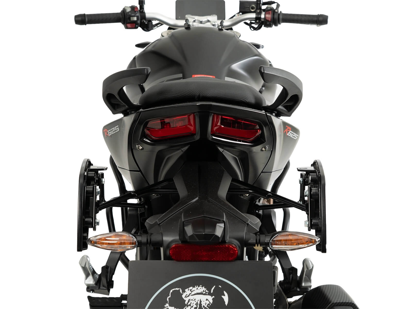 Coppia di telaietti Hepco & Becker C-Bow per la moto Brivido 625 R. Telaietti portaborse laterali C-Bow Hepco & Becker 6307711 00 01.