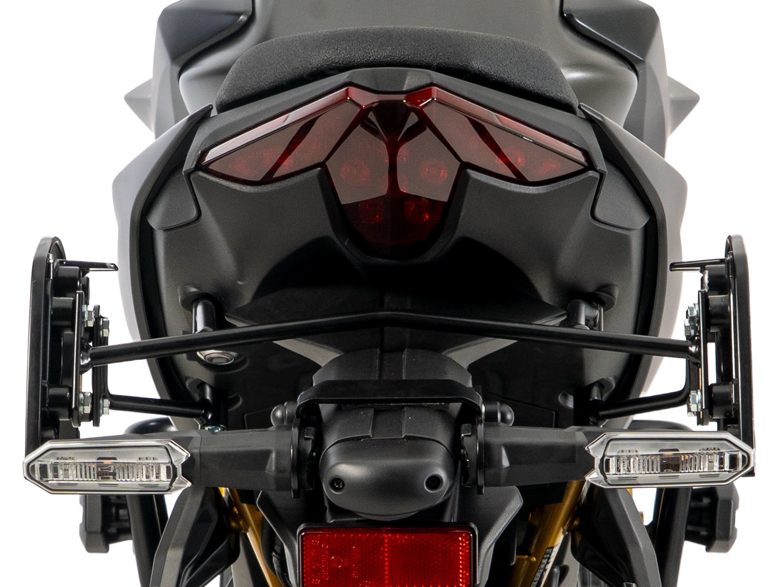 Coppia di telaietti Hepco & Becker C-Bow per la motoKawasaki Z650S. Ingombro telaietti C-Bow sulla moto Kawasaki Z650S dal 2026.