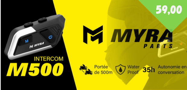 Interfono casco moto Myra M500.