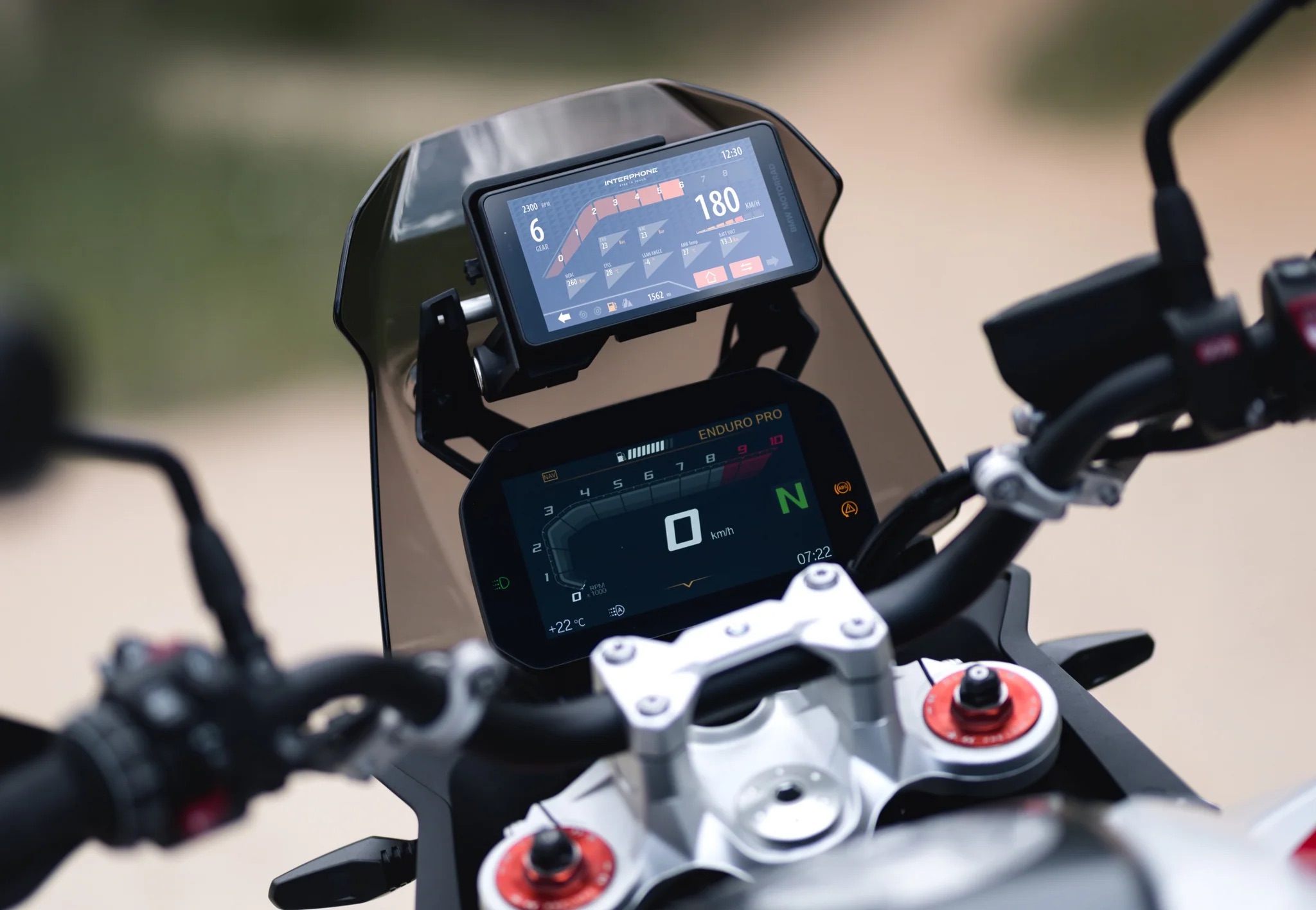 Smart display Sync55 per le moto BMW. Interphone Sync55 smart display BMW moto INTERPHOSYNC55B.
