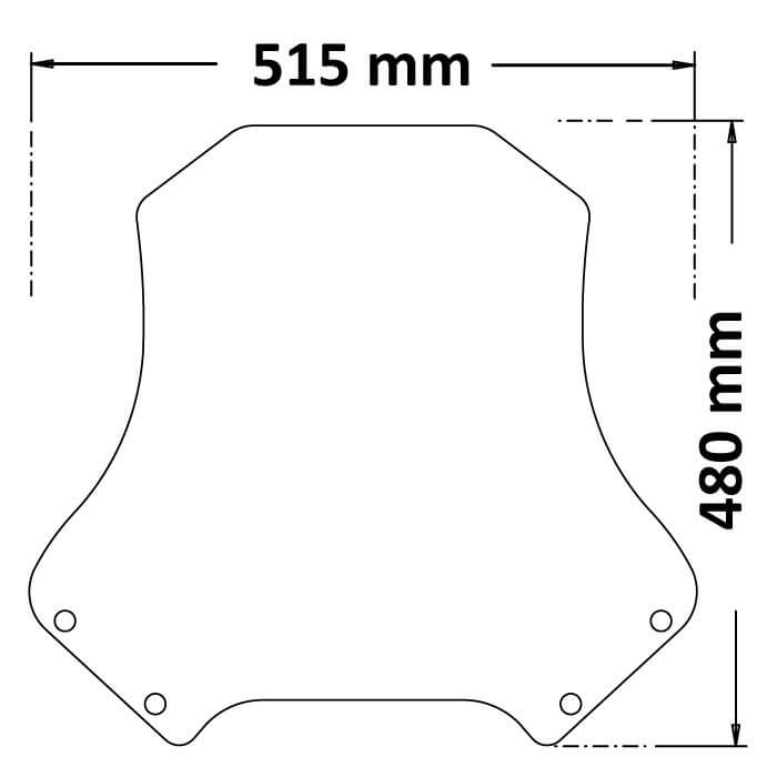 Cupolino Isotta SC34 proetzione media dimensioni.