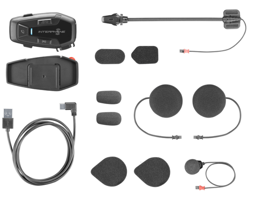 Interphone U-COM 7R INTERPHOUCOM7R kit per il montaggio sul casco da moto.