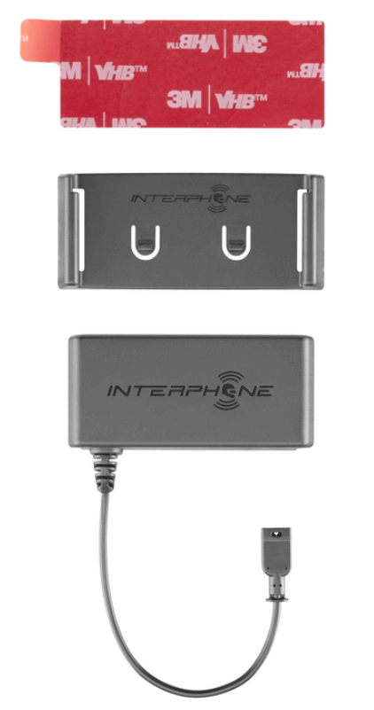 kit batteria interphone UCOMBAT560 staffa, adesivo.