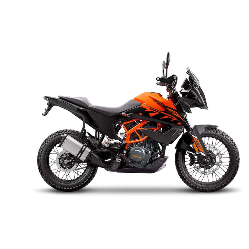 Coppia di telaietti porta valigie laterali 3P system per KTM 390 Adventure.