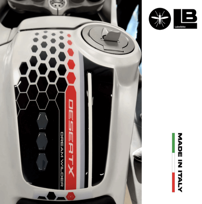 Adesivo Ducati DesertX dream wilder Labelbike 7438641576487