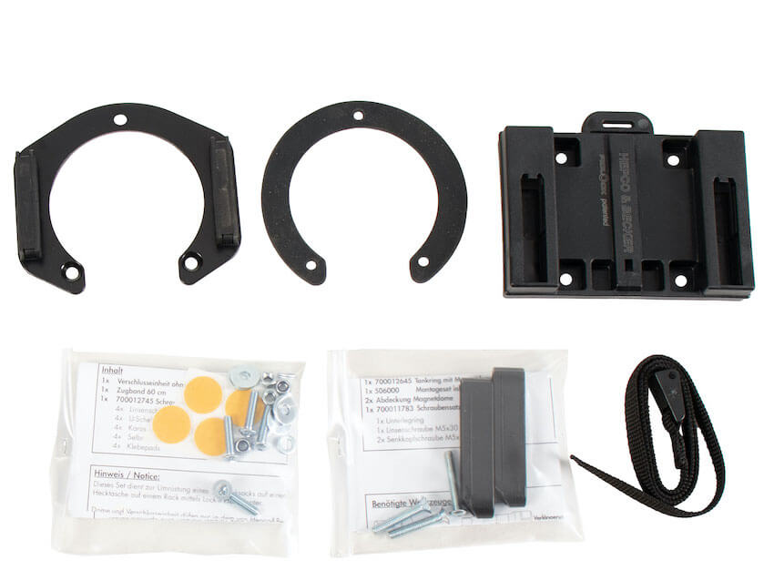 Suzuki V-Strom 800DE anello tankring lock-it borse da serbatoio 5063548 00 01. Materiale in cluso nell'anello Hepco & Becker 5063548 00 01 per V-Strom 800DE.