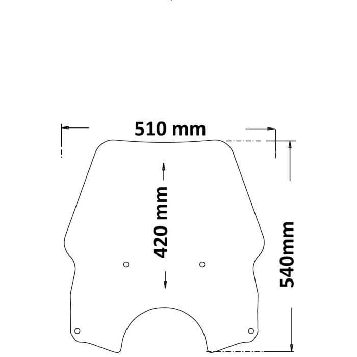 Misure cupolino alto Isotta SC810 per Norden 901