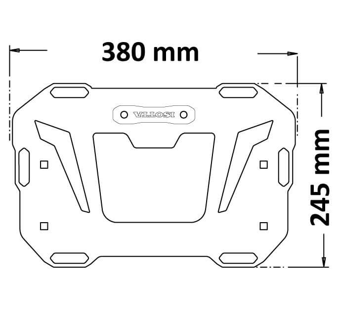 Msiure Isotta PP90-ALL portapacchini valigie laterali Urban.