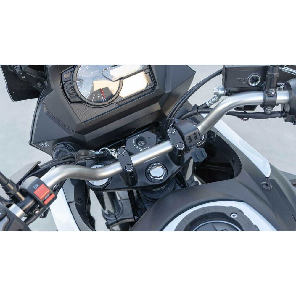 Doppia presa USB da moto con camblaggio Optiline 91812.