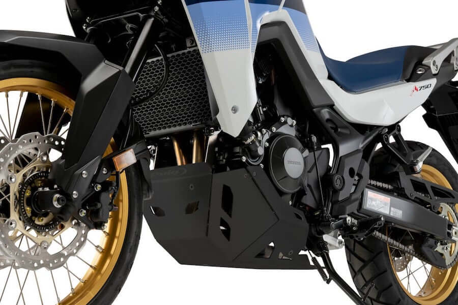 Paracoppa in alluminio nero Puig per Honda XL750 Transalp.