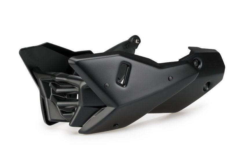 Puig 21405J spoiler motore nero opaco in aBS per la moto KTM Super Duke GT dal 2021.