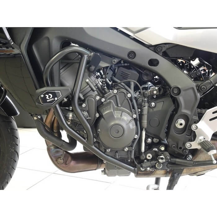 RD Moto CF158KDSL01K coppia di barre paramotore con tamponi per Tracer 9
