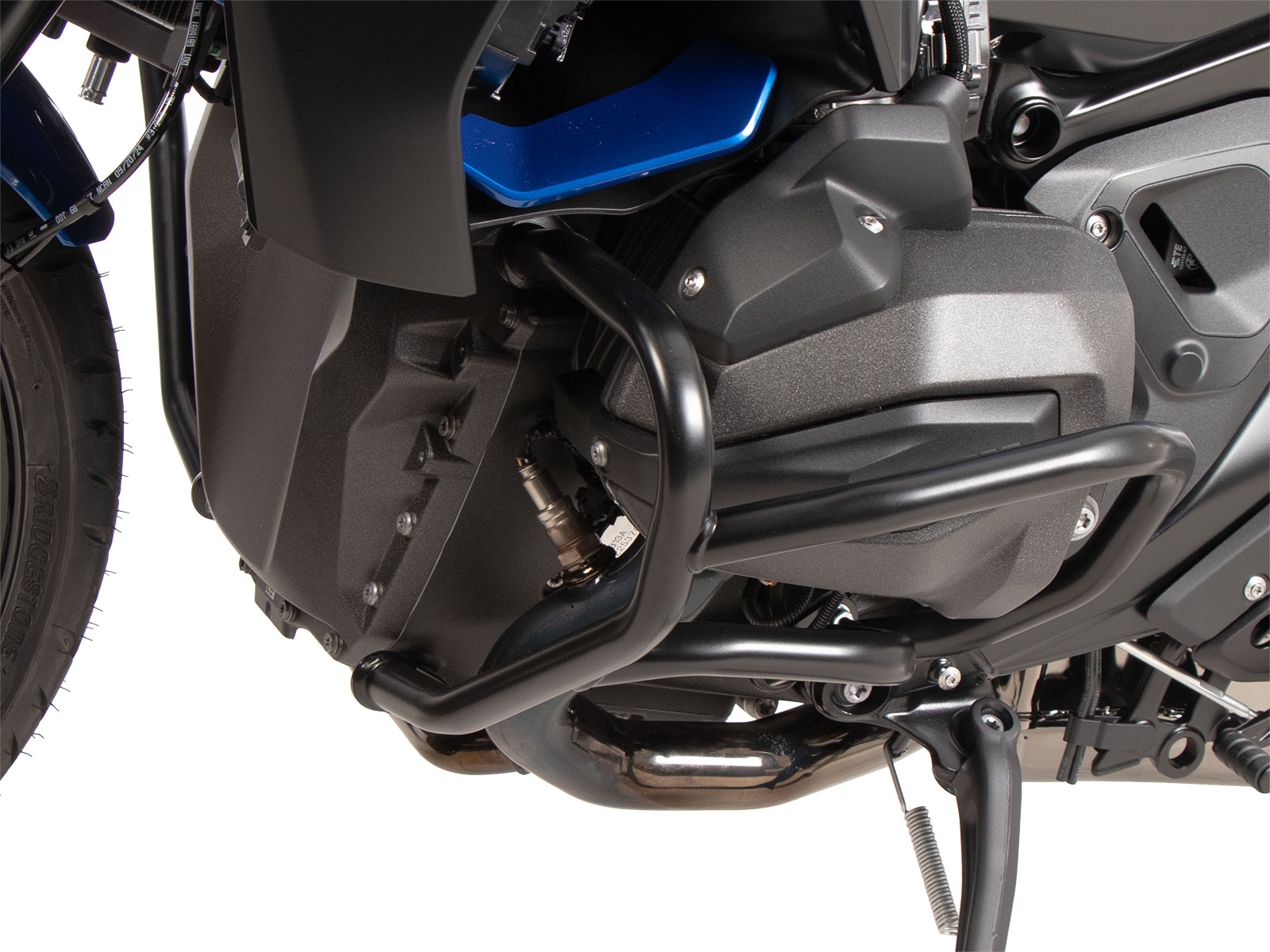 Paramotore in acciaio di colore nero per la moto BMW R 1300 R Hepco & Becker 5016549 00 01. Barre paramotore nere per BMW R 1300 R Hepco & Becker 5016549 00 01.
