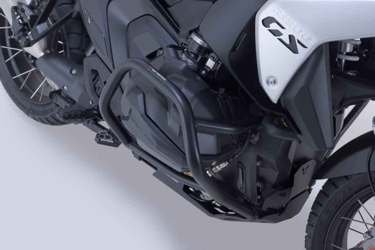 Barre paramotore in acciaio tedesco nero per BMW R 1300 GS SW-Motech.