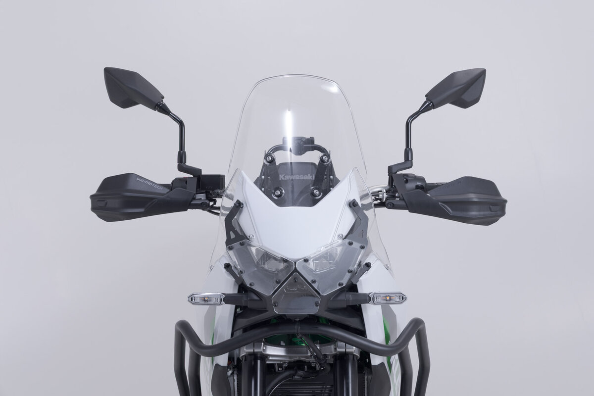 Coppia di paramani SW-Motech HDG.00.220.33600/B modello Adventure per Kawasaki KLE500 dal 2026. Paramani Adventure SW-Motech HDG.00.220.33600/B.