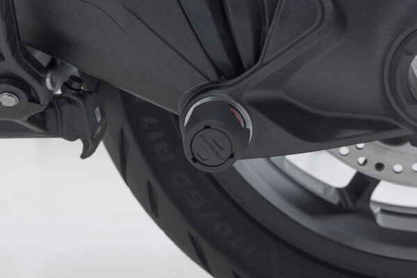 BMW R 1300 GS tamponi forcella posateriore SW-Motech. Tamponi cardano moto BMW R 1300 GS.