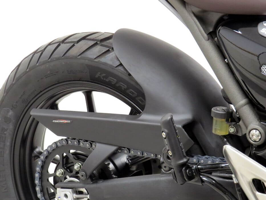 Parafango ruota posteriore per la moto Triumph Scrambler 400 X.