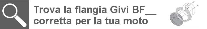Compatibilità flange tanklock Givi per specifici modelli di moto. Elenco compatibilità flange per borse da serbatoio Givi.