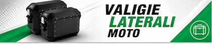 Valigie laterali per moto.