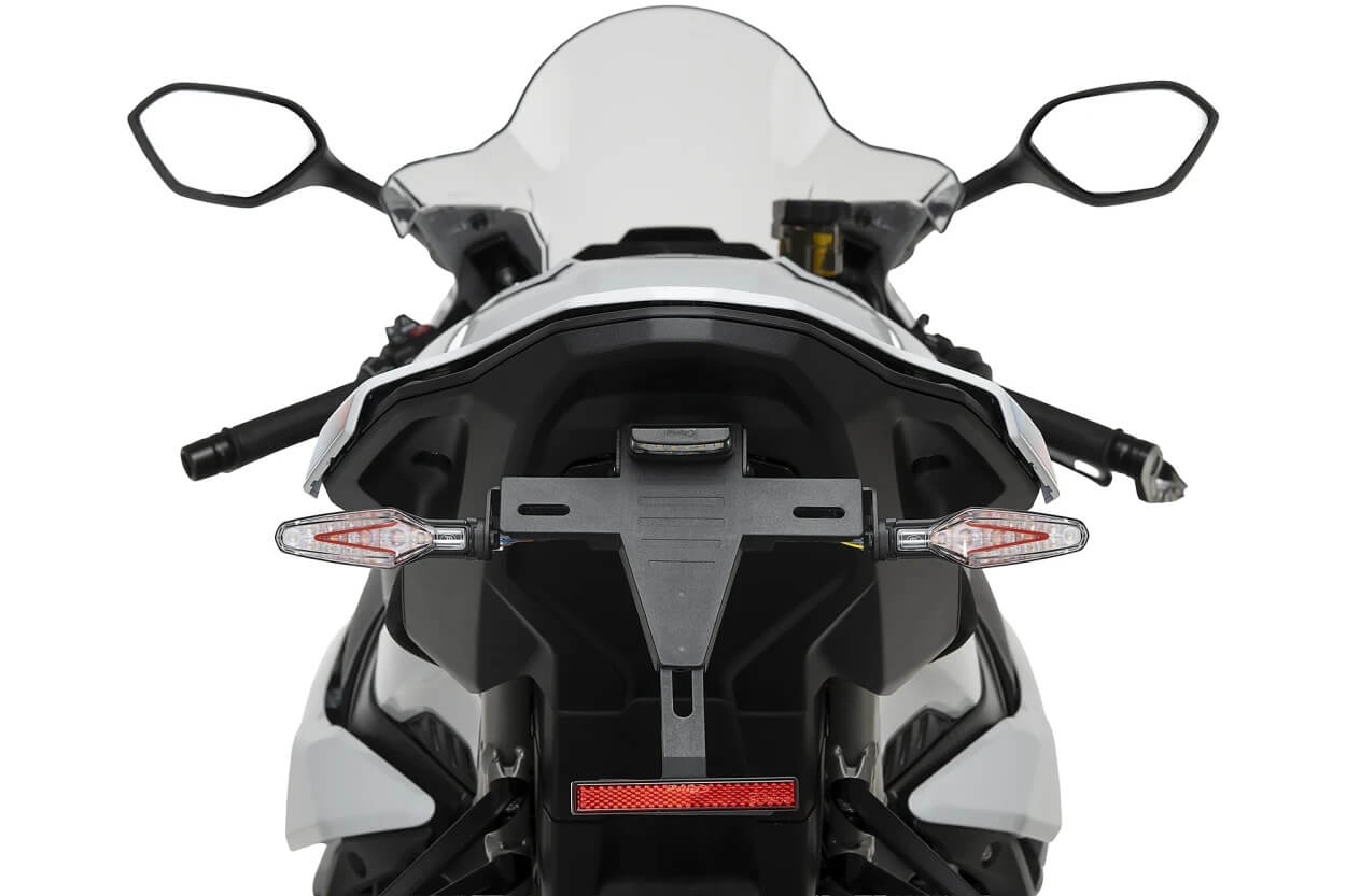 Portatarga regolabile per la moto BMW S 1000 RR dal 2025. Portatarga regolabile Puig 22771N.
