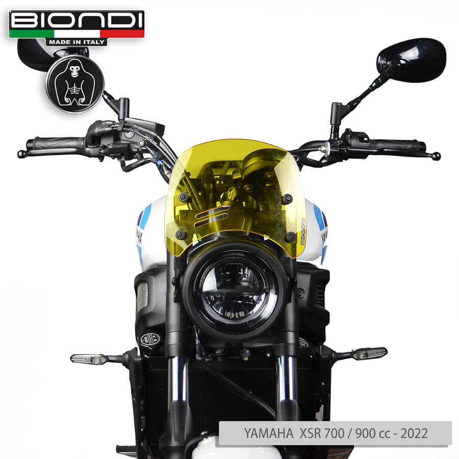 Cupolino Caffè Biondi 80108010412393 giallo trasparente per Yamaha XSR 900 dal 2022.